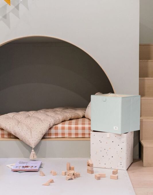 Καλάθι Παιχνιδιών τετράγωνο από ανακυκλωμένο ύφασμα green