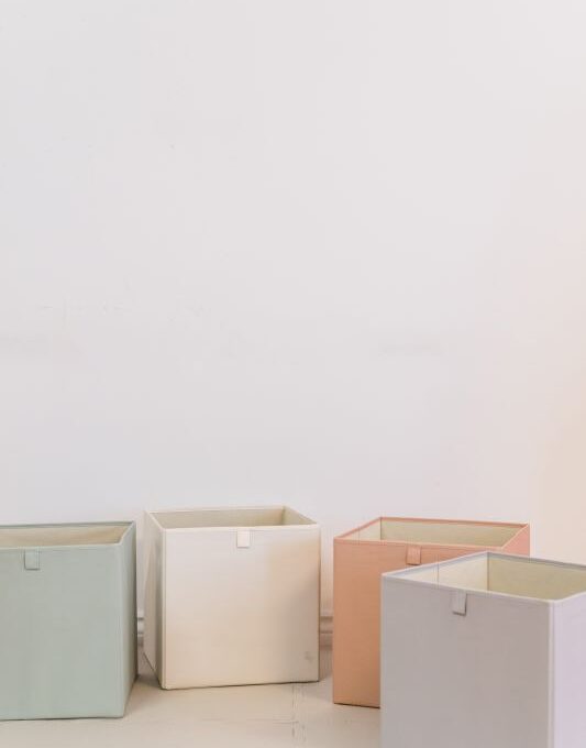 Καλάθι Παιχνιδιών τετράγωνο από ανακυκλωμένο ύφασμα clay