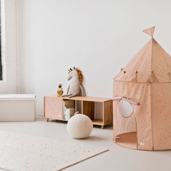 Καλάθι Παιχνιδιών τετράγωνο από ανακυκλωμένο ύφασμα clay