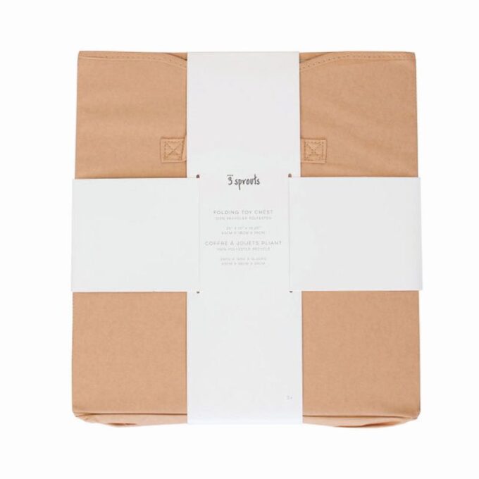 Καλάθι Παιχνιδιών με καπάκι αναδιπλούμενο από ανακυκλωμένο ύφασμα clay