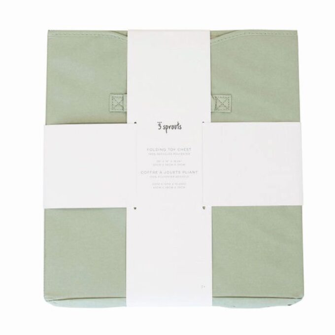 Καλάθι Παιχνιδιών με καπάκι αναδιπλούμενο από ανακυκλωμένο ύφασμα green