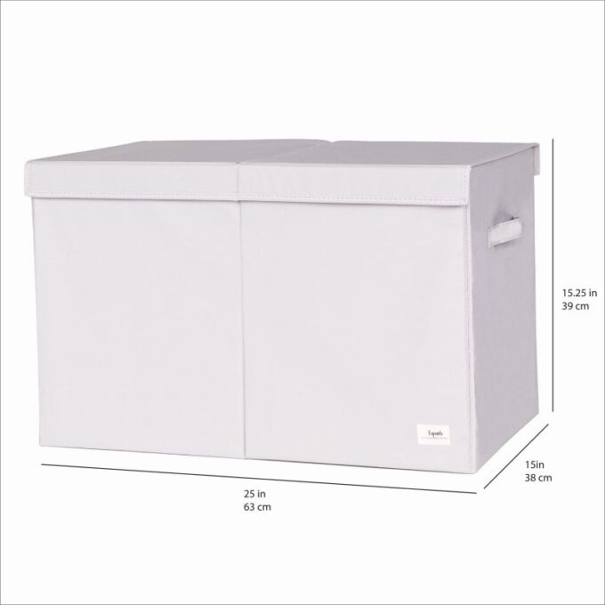 Καλάθι Παιχνιδιών με καπάκι αναδιπλούμενο από ανακυκλωμένο ύφασμα gray