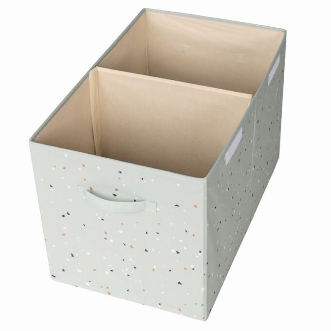 Καλάθι Παιχνιδιών με καπάκι αναδιπλούμενο από ανακυκλωμένο ύφασμα terrazzo green