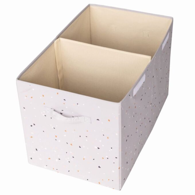 Καλάθι Παιχνιδιών με καπάκι αναδιπλούμενο από ανακυκλωμένο ύφασμα terrazzo gray