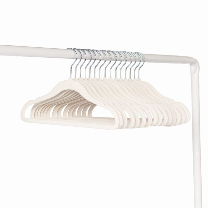 Παιδικές Κρεμάστρες Αντιολισθητικές cream (σετ 15 τμχ)