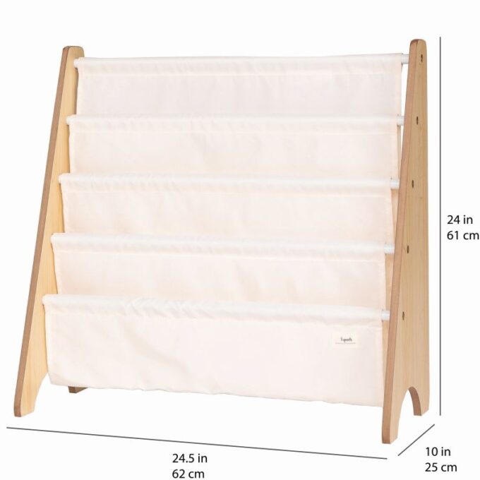 Βιβλιοθήκη από ανακυκλωμένο ύφασμα cream