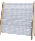 Βιβλιοθήκη από ανακυκλωμένο ύφασμα gingham blue