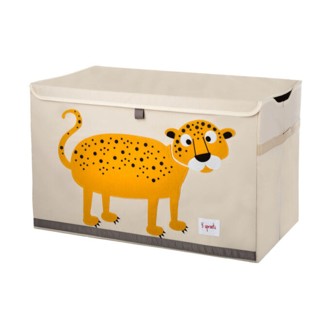 Καλάθι Παιχνιδιών με Καπάκι Leopard