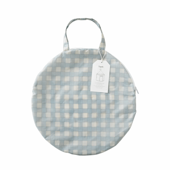 Σκηνή Παιχνιδιού από ανακυκλωμένο ύφασμα gingham blue
